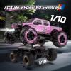 imageDEERC 110 Fast RC Cars for Adults 4X4 High Speed RC Truck Crawler 48KMH Pink All Terrain Hobby Remote Control Monster Truck with 2 Modular Batteries Toy Vehicle Gift for Kids