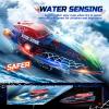 imageDEERC 13 inch Remote Control Boat for Kids 24Ghz RC Spider Boat with LED Lights for Pools and Lakes Summer Water Toy Gift for Boys 812 2 Batteries