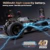 imageDEERC 9206E DIY Extra Shell 110 Scale Large RC Cars48 KMH Hobby Grade High Speed Remote Control Car for Adults BoysAll Terrain 4WD 24GHz Off Road Monster RC Truck with 2 Battery for 40 Min Play116 Black