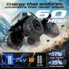 imageDEERC Amphibious Remote Control Car Monster Truck Toys Waterproof RC Stunt Cars for Boys 812 Toys WBlocks ampamp 360Spin 4WD AllTerrain OffRoad Pickup RC Truck 24Ghz 60 Min Playtime Pool Toy Gift