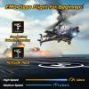 imageDEERC Apache RC Helicopter for Kids ampamp Adults Military Remote Control Helicopter Toy with LED Lights 2 Batteries ampamp USBC Charging 26 Mins Flight Altitude Hold Gift for Boys Ages 812