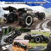 imageDEERC Brushless Fast RC Cars for Boys ampamp Adults 55KMH 118 OffRoad RC Truck All Terrain 4x4 Racing Mecha Car 50 Mins Waterproof Remote Control Monster Truck Compatible with 3S Battery308E