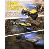 imageDEERC Brushless Fast RC Cars for Boys ampamp Adults 55KMH 118 OffRoad RC Truck All Terrain 4x4 Racing Mecha Car 50 Mins Waterproof Remote Control Monster Truck Compatible with 3S Battery9201E
