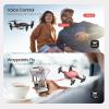 imageDEERC D20 Mini Drone for Kids with 720P HD FPV Camera Remote Control Toys Gifts for Boys Girls with Altitude Hold Headless Mode One Key Start Speed Adjustment 3D Flips 2 Batteries RedRed