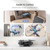 imageDEERC D20 Mini Drone for Kids with 720P HD FPV Camera Remote Control Toys Gifts for Boys Girls with Altitude Hold Headless Mode One Key Start Speed Adjustment 3D Flips 2 Batteries RedBlue