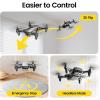 imageDEERC D20 Mini Drone for Kids with 720P HD FPV Camera Remote Control Toys Gifts for Boys Girls with Altitude Hold Headless Mode One Key Start Speed Adjustment 3D Flips 2 Batteries RedBlack