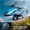 imageDEERC DE23 Remote Control Helicopter RC Helicopters with 7 Colors Light 2 Modular Battery for 24 Min Play Altitude Hold One Key take OffLanding 24GHz Aircraft Indoor Flying Toy for Boys Girls
