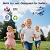 imageDEERC DE23 Remote Control Helicopter RC Helicopters with 7 Colors Light 2 Modular Battery for 24 Min Play Altitude Hold One Key take OffLanding 24GHz Aircraft Indoor Flying Toy for Boys Girls