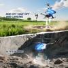 imageDEERC DE23 Remote Control Helicopter RC Helicopters with 7 Colors Light 2 Modular Battery for 24 Min Play Altitude Hold One Key take OffLanding 24GHz Aircraft Indoor Flying Toy for Boys Girls