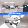 imageDEERC Drone with Camera D70 Drones with Camera for Adults 1080P HD RC Quadcopter for Beginners with 2 Batteries Kids Toy Easy to Play Auto Hover Voice Control APP Control 3D Flips