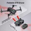 imageDEERC Drone with Camera D70 Drones with Camera for Adults 1080P HD RC Quadcopter for Beginners with 2 Batteries Kids Toy Easy to Play Auto Hover Voice Control APP Control 3D Flips