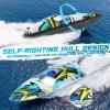imageDEERC Fast Brushless RC Boat 30 mph 3S Remote Control Racing Boats with Metal Servo ampamp LED Light Capsize Recovery24Ghz Speed Boat for Adults Summer Pool Toy GiftFashion