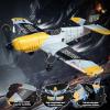 imageDEERC Future RC Plane 4 Channel Remote Control Jet Hobby Airplane with LED Lights RTF Aerobatic Aircraft Toys24GHz 6axis Gyro Stabilizer EDF EPP Glider Aircraft Plane for Adults Beginners AdvancedBF109 RC Plane