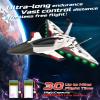 imageDEERC Future RC Plane 4 Channel Remote Control Jet Hobby Airplane with LED Lights RTF Aerobatic Aircraft Toys24GHz 6axis Gyro Stabilizer EDF EPP Glider Aircraft Plane for Adults Beginners Advanced4CH Future RC Plane