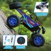 imageDEERC Large 18 Scale Upgraded Monster Truck Remote Control Car for Adults Boys Off Road RC Cars with Realistic Sound 24Ghz 4WD Rock Crawler Toy All Terrain Climbing 2 Batteries for 80 Min PlayClassic Blue