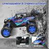 imageDEERC Large 18 Scale Upgraded Monster Truck Remote Control Car for Adults Boys Off Road RC Cars with Realistic Sound 24Ghz 4WD Rock Crawler Toy All Terrain Climbing 2 Batteries for 80 Min PlayClassic Blue