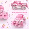 imageDEERC RC Cars with Windmill Hair Clips 118 Scale Remote Control Car with Storage Case 80 Min Playtime 24Ghz LED Light OffRoad Pink Monster RC Trucks with Auto Mode Toys Car Gifts for Girls KidsDe42pink