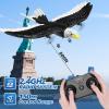 imageDEERC RC Plane Remote Control Eagle Plane RTF Airplane 24GHZ 2CH Flying Bird with 2 Batteries ampamp Propeller 6axis Gyro Stabilizer Easy to Fly for Beginners Adults Kids BoysRC EAGLE