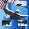 imageDEERC RC Plane Remote Control Eagle Plane RTF Airplane 24GHZ 2CH Flying Bird with 2 Batteries ampamp Propeller 6axis Gyro Stabilizer Easy to Fly for Beginners Adults Kids BoysRC EAGLE