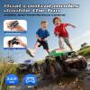 imageDEERC Remote Control Car for Boys ampamp Girls Ages 48 Spray RC Truck with Music ampamp Colorful LED Lights 24GHz AllTerrain Drift Vehicle 2 Rechargeable Batteries 40 Mins Playtime Birthday Toy for KidsGreen