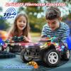 imageDEERC Remote Control Car for Boys ampamp Girls Ages 48 Spray RC Truck with Music ampamp Colorful LED Lights 24GHz AllTerrain Drift Vehicle 2 Rechargeable Batteries 40 Mins Playtime Birthday Toy for KidsRainbow