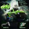 imageDEERC Remote Control Car with Fog Mist ampamp LED Colorful Lights 118 Scale RC Truck with 2 Batteries 24Ghz Monster Truck for Boys All Terrain OffRoad Race car Educational Toy ampamp Gift for Boys Girls