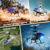 imageDEERC Remote Control Helicopter 35 CH Altitude Hold RC Helicopters wGyro for Beginner 2 Shells LED Light One Key Take OffLanding 24GHz Aircraft Indoor Flying Toy for Kids Boys Girls