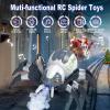 imageDEERC Remote Control Spider Robot Spide with Spray and Lights Black Widow Toy for Kids for Halloween Xmas Birthday Party Joke Prank Wireless RC Realistic Bot Moving Real Music Effect TarantulaWhite