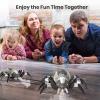 imageDEERC Remote Control Spider Robot Spide with Spray and Lights Black Widow Toy for Kids for Halloween Xmas Birthday Party Joke Prank Wireless RC Realistic Bot Moving Real Music Effect TarantulaWhite