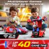 imageDEERC Spider RC Car Transform Robot 24GHz Remote Control Spider Cars for Kids 118 Scale Toy Car WOneKey Transformation 360 Rotation Auto Mode Rechargeable Battery Robot for Man BoysRed
