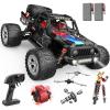 imageDEERC 114 Fast Brushless RC Car for Adults 43 MPH High Speed 4x4 OffRoad RC Truck Waterproof Monster Truggy All Terrain Remote Control Drift Car for Boys 812 2 Batteries 3S Lipo Compatible110