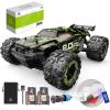 imageDEERC Brushless 302E RC Cars for Adults Upgraded 60KMH High Speed Remote Control Car 4WD 118 Scale All Terrain Off Road Monster Truck with DIY Extra Shell 2 Battery 40 Min Car Toy for Boys ampamp Girl