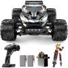 imageDEERC Brushless Fast RC Cars for Boys ampamp Adults 55KMH 118 OffRoad RC Truck All Terrain 4x4 Racing Mecha Car 50 Mins Waterproof Remote Control Monster Truck Compatible with 3S Battery308E