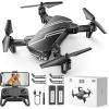 imageDEERC D20 Mini Drone for Kids with 720P HD FPV Camera Remote Control Toys Gifts for Boys Girls with Altitude Hold Headless Mode One Key Start Speed Adjustment 3D Flips 2 Batteries RedBlack