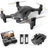 imageDEERC D40 Drone with Camera for Kids D40 FPV HD 1080P Mini Aircraft for Adults Beginner Foldable Quad Hobby RC Plane Toys Gifts 2 Batteries 20 Mins Flight Time Easy to Fly1 PieceBlack