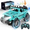 imageDEERC Gesture Sensing RC Stunt Car with Fog Mist ampamp Music 4WD Hand Controlled Remote Control Drift Car Toy for Kids All Terrain OffRoad DoubleSided Driving with Lights Birthday Gift for boyBlue