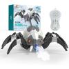 imageDEERC Remote Control Spider Robot Spide with Spray and Lights Black Widow Toy for Kids for Halloween Xmas Birthday Party Joke Prank Wireless RC Realistic Bot Moving Real Music Effect TarantulaWhite