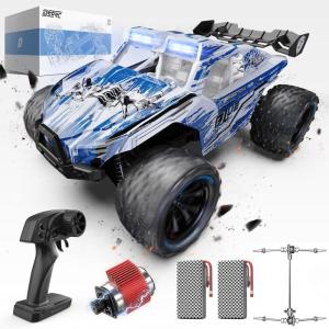 imageDEERC 114 All Terrain RC Cars 40KPH High Speed Off Road RC Truck4WD Remote Control Car with 2 Liion Batteries Fast Extreme Monster Truck Toys Gifts for Kids and Adults