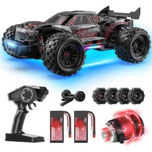 imageDEERC 114 Fast Brushless RC Car for Adults 43 MPH High Speed 4x4 OffRoad RC Truck Waterproof Monster Truggy All Terrain Remote Control Drift Car for Boys 812 2 Batteries 3S Lipo Compatible114 BL
