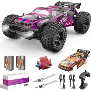 imageDEERC 200E 110 Large 3S Brushless High Speed RC Cars for Adults 4X4 Fast RC Trucks WExtra Shell LED Headlight 60 KMH All Terrain Remote Control Car Offroad Monster Truck for Boys2 Battery