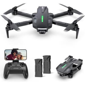 imageDEERC Drone with Camera D70 Drones with Camera for Adults 1080P HD RC Quadcopter for Beginners with 2 Batteries Kids Toy Easy to Play Auto Hover Voice Control APP Control 3D Flips