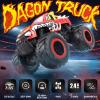 imageDEERC 116 Amphibious RC Monster Trucks IPX7 Waterproof Remote Control Car 4WD Dual Motors All Terrain Off Road 24Ghz RC Cars Boat Toys Gifts for Boys Girls Kids AdultsFire Dragon