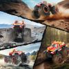 imageDEERC 116 Amphibious RC Monster Trucks IPX7 Waterproof Remote Control Car 4WD Dual Motors All Terrain Off Road 24Ghz RC Cars Boat Toys Gifts for Boys Girls Kids AdultsFire Dragon