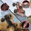imageDEERC 118 All Terrain Fast Drift amp Racing RC Car 40KMH Remote Control Truck with Futuristic Body Shell Extra Drift Wheels 24GHz Waterproof OffRoad Vehicle with 2 Batteries for Kids amp AdultsH16R 116 Orange