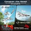 imageDEERC G650 RC Plane Private Jet3CH Remote Control Airplane Toys24GHz 6axis Gyro Stabilizer RTF Hobby Glider Aircraft Plane Easy to Fly for Beginners Kids AdultsFuturistic Fighter Jet