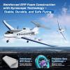 imageDEERC G650 RC Plane Private Jet3CH Remote Control Airplane Toys24GHz 6axis Gyro Stabilizer RTF Hobby Glider Aircraft Plane Easy to Fly for Beginners Kids Adults3CH G650 Private Jet