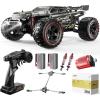 imageDEERC 209E 110 Fast Brushless RC Car for Adults amp Boys 60 KMH High Speed 4WD OffRoad Remote Control Truck with 2 x 3S Batteries amp Extra Swing Arms Hobby Grade Racing Car RC Crawler Gift