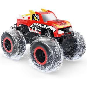 imageDEERC 116 Amphibious RC Monster Trucks IPX7 Waterproof Remote Control Car 4WD Dual Motors All Terrain Off Road 24Ghz RC Cars Boat Toys Gifts for Boys Girls Kids AdultsFire Dragon
