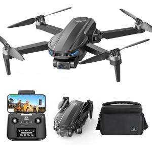 imageDEERC D65 Drone with 4K UHD Camera for Adults 2Axis Gimbal amp EIS Stabilization Under 249g Foldable GPS Quadcopter with Brushless Motors Follow Me Waypoint Orbit Auto Return Beginner FriendlyD65