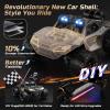 imageDEERC 114 Crawler RC Car 48Kph High Speed RC Truck with LED Headlight for Boys Aldult Offroad 4x4 24Ghz Remote Control Car Monster Truck Toy 2 Batteries 40 Mins Running Time